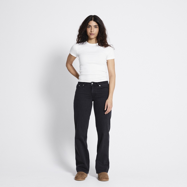 Low waist wide jeans "Low Rider" Black Used